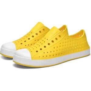 Native Jefferson Sneaker Slip On Round Toe Waterproof Low Top Rubber Yellow C11